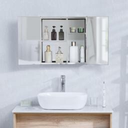 Lassic Tiano Stainless Steel Mirrored Double Cabinet - thumbnail 3