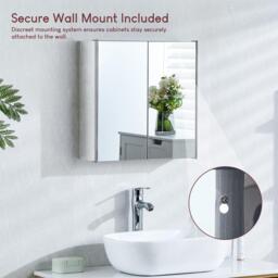 Lassic Tiano Stainless Steel Mirrored Double Cabinet - thumbnail 5