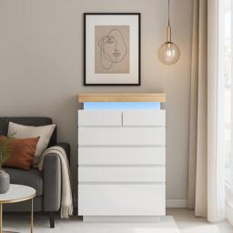 Urban Meuble Modern White Chest of Drawers