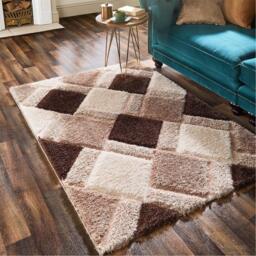 Origin Rugs 3D GEO Shaggy Beige
