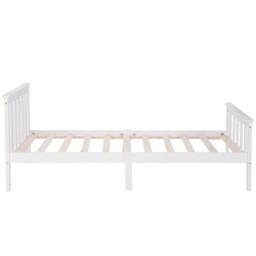 Urban Meuble Classic White Wood Bed Frame - thumbnail 7