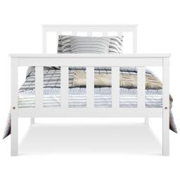 Urban Meuble Classic White Wood Bed Frame - thumbnail 6