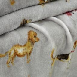 Catherine Lansfield Country Dogs Soft Touch Blanket Throw - thumbnail 2