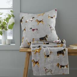 Catherine Lansfield Country Dogs Soft Touch Blanket Throw - thumbnail 4