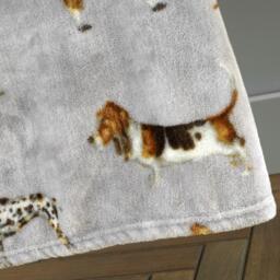 Catherine Lansfield Country Dogs Soft Touch Blanket Throw - thumbnail 3
