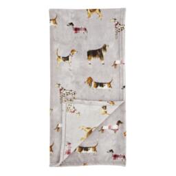 Catherine Lansfield Country Dogs Soft Touch Blanket Throw - thumbnail 5
