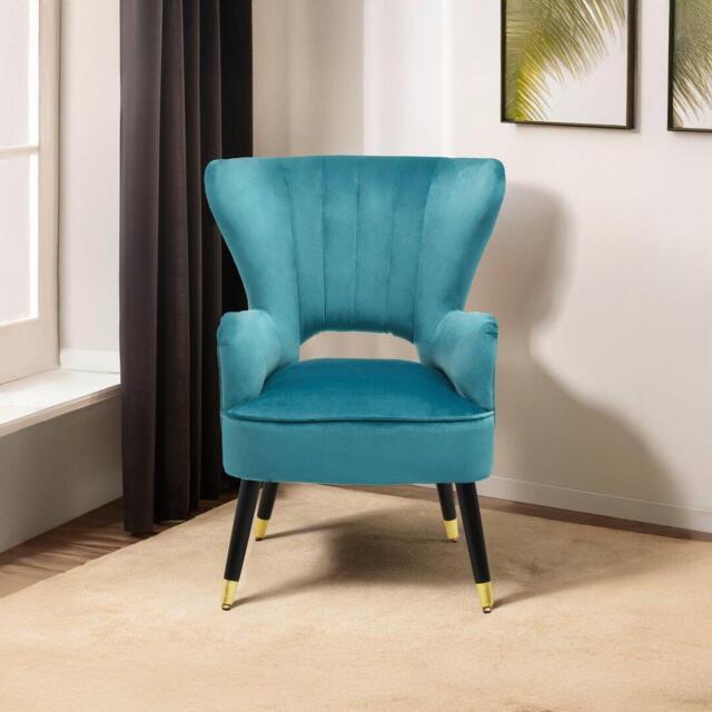 Interiors by Premier Sloan Green Velvet Armchair