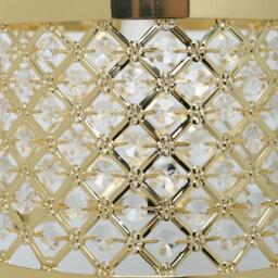 K Living 26cm Gold Colour Metal and Acrylic Beads Pendant - thumbnail 3
