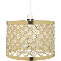 K Living 26cm Gold Colour Metal and Acrylic Beads Pendant - thumbnail 2
