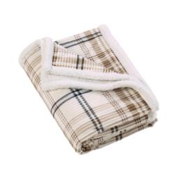 Catherine Lansfield Cosy Ribbed Check Blanket Throw - thumbnail 4