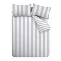Catherine Lansfield Cove Stripe Reversible Duvet Cover Set - thumbnail 6