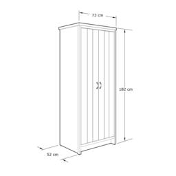 GFW GFW Boston 2 Door Wardrobe - thumbnail 7