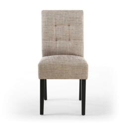 Shankar Set of 2 Moseley Tweed Oatmeal Dining Chairs - thumbnail 4