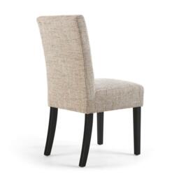 Shankar Set of 2 Moseley Tweed Oatmeal Dining Chairs - thumbnail 2