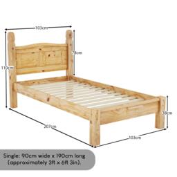 Lassic Vida Designs Corona Single Bed Low Foot End - thumbnail 2