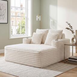 Urban Meuble Faux Fur Convertible Sleeper Chaise Lounge - thumbnail 3