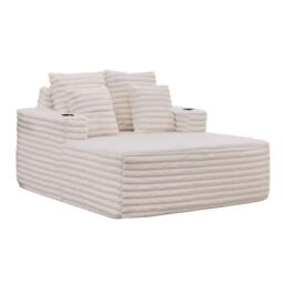 Urban Meuble Faux Fur Convertible Sleeper Chaise Lounge - thumbnail 5