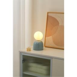 K Living Manila Blue Ceramic Table Lamp - thumbnail 2