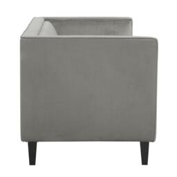 Interiors by Premier Helia 3 Seat Grey Velvet Sofa - thumbnail 2