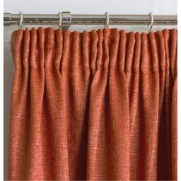 Enhanced Living Matrix Orange Thermal Blockout Tape Top Curtain - thumbnail 2