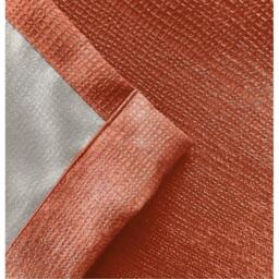 Enhanced Living Matrix Orange Thermal Blockout Tape Top Curtain - thumbnail 4