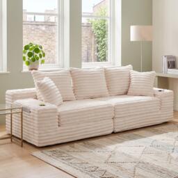 Urban Meuble Corduroy Convertible Sofa Bed - thumbnail 1
