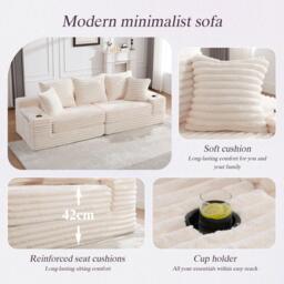Urban Meuble Corduroy Convertible Sofa Bed - thumbnail 9