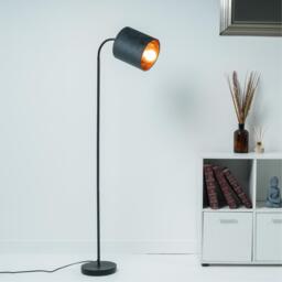 K Living Hove Floor Lamp with Grey Shade
