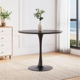 Kabinet UK Modern Round Wooden Table with Base