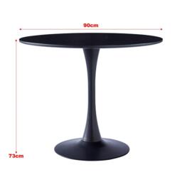 Kabinet UK Modern Round Wooden Table with Base - thumbnail 8