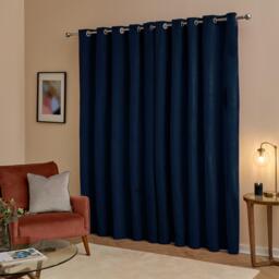 Furn The Ultimate Velvet Blackout Eyelet Curtains - thumbnail 3