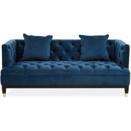 Fifty Five South Sefira 2 Seat Navy Fabric Sofa - thumbnail 1