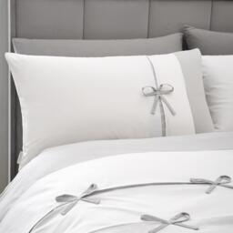 Catherine Lansfield Milo Bow Duvet Cover Set - thumbnail 2