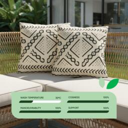 Streetwize Pair of Aztec Tribal Scatter Cushions - thumbnail 4