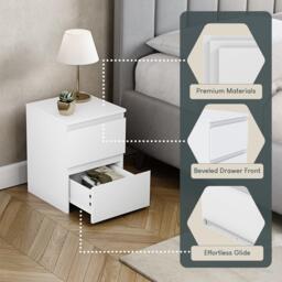 Lassic Vida Designs Denver 2 Drawer Bedside Chest - thumbnail 8