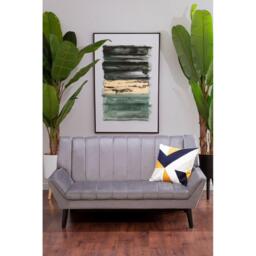 Interiors by Premier Savina 2 Seat Grey Sofa - thumbnail 3