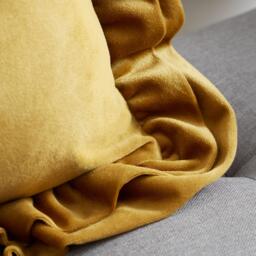 Catherine Lansfield So Soft Velvet Touch Double Frill Cushion - thumbnail 2