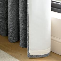 Catherine Lansfield Chunky Boucle Lined Eyelet Curtains - thumbnail 4