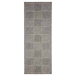 Homemaker Check Gel Flatweave Rug Steel Grey - thumbnail 4