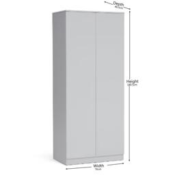 Homelife Locke 2 Door Wardrobe - thumbnail 7