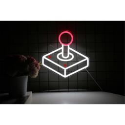 Litely Joystick Red & White LED Neon Light - thumbnail 4