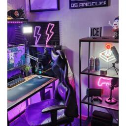 Litely Joystick Red & White LED Neon Light - thumbnail 3