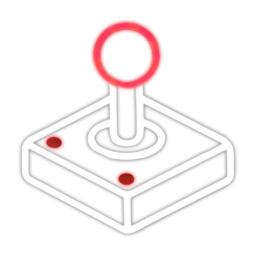 Litely Joystick Red & White LED Neon Light