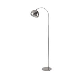 Lighting Collection Chrome Arch Floor Lamp 140cm - thumbnail 3