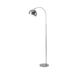 Lighting Collection Chrome Arch Floor Lamp 140cm - thumbnail 2