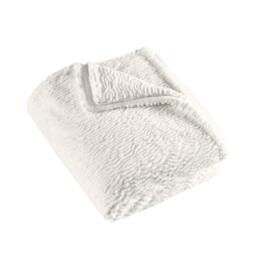 Catherine Lansfield Textu Wave Faux Fur Blanket Throw - thumbnail 4