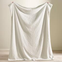Catherine Lansfield Textu Wave Faux Fur Blanket Throw - thumbnail 2