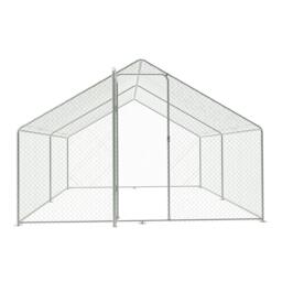 KIDKID PET Metal Walk-in Chicken Coop Run with PE Tarpaulin - thumbnail 3
