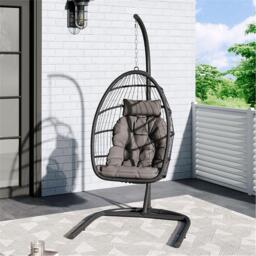 Breeins Outdoor Hanging Egg-Shaped Chair - thumbnail 2