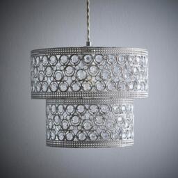 K Living Hazel 2-Tier Light Pendant with Acrylic Beads - thumbnail 1